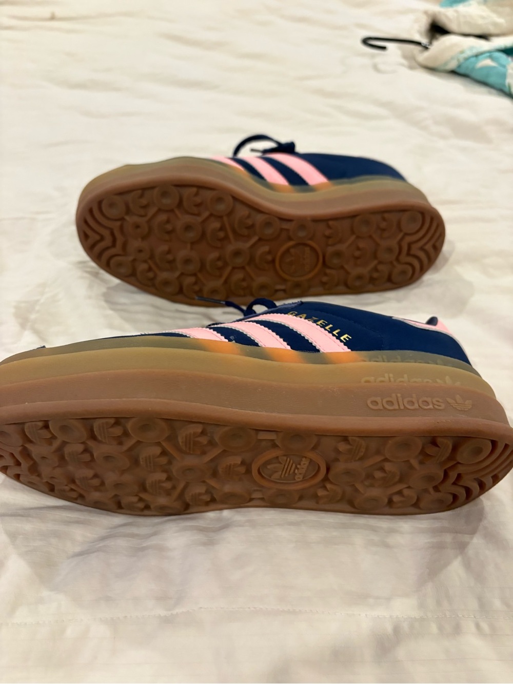 Adidas Blue and Pink Gazelle Bold Size 7 - Picture 3 of 5
